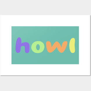 colorful letters Posters and Art